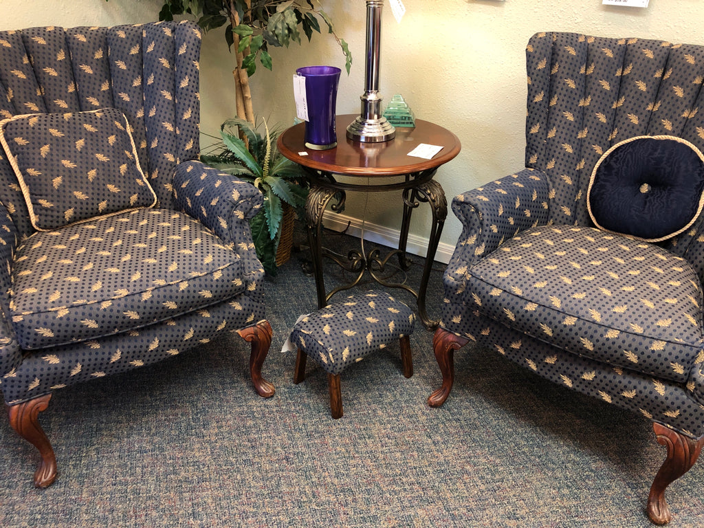 Blue Accent Stool
