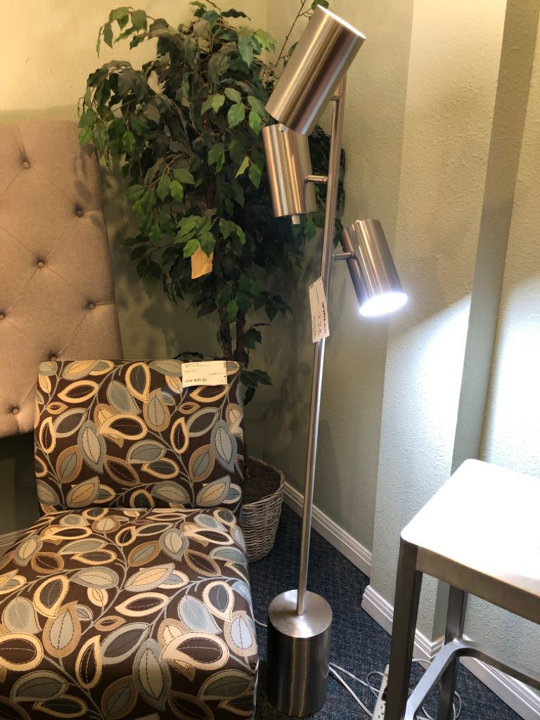 Silver Floor Lamp