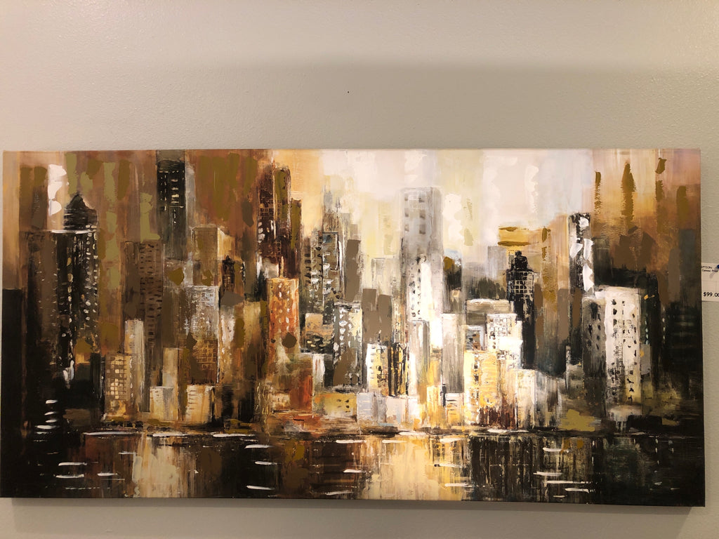 Large Canvas Print of Buildings