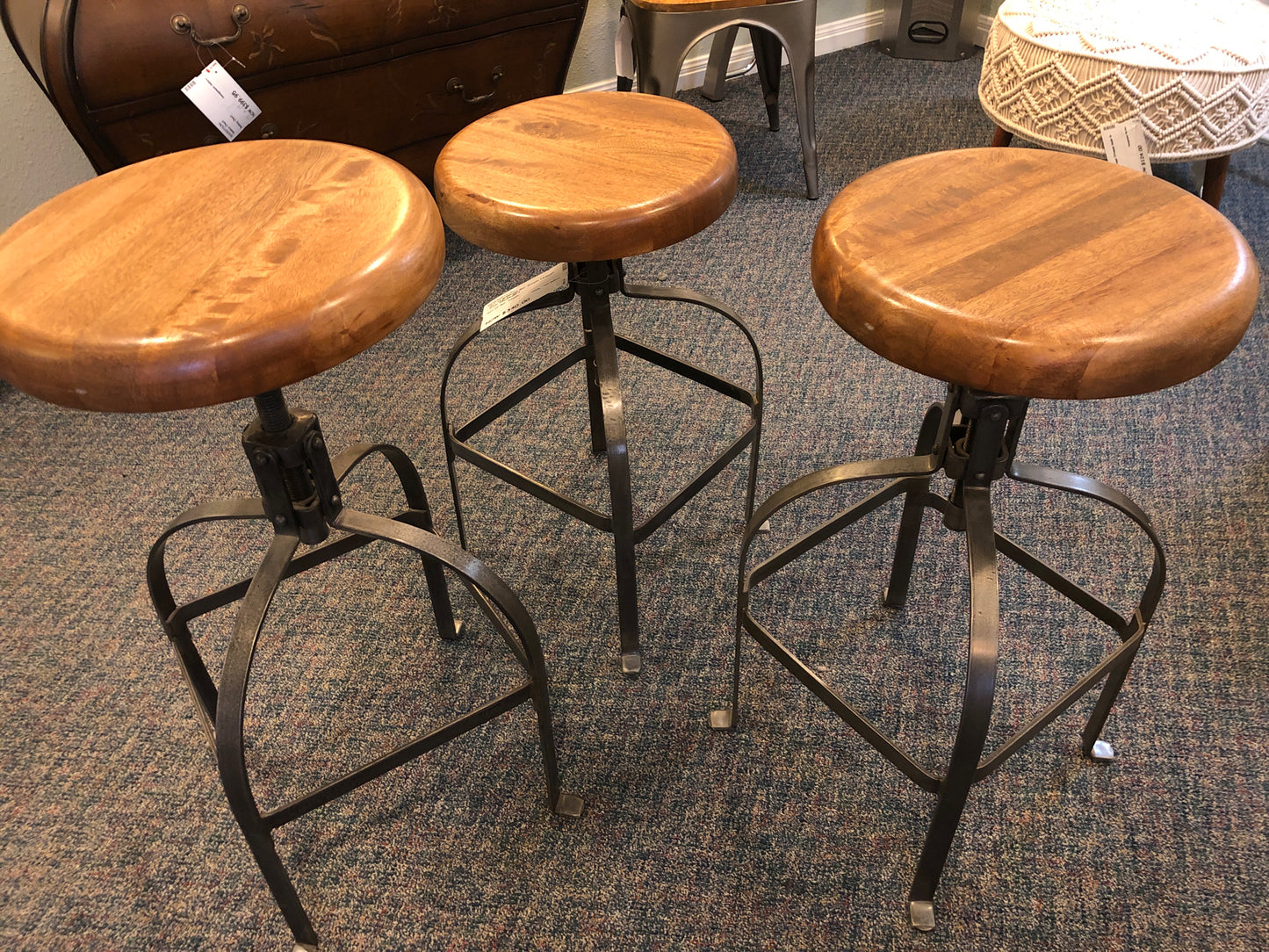 Set of 3 Bar Stools