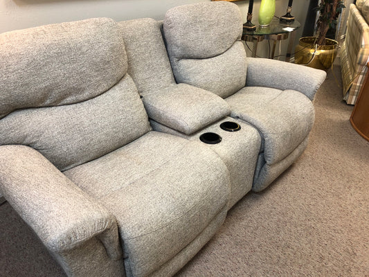 Gray Double Recliner w/ Middle Console