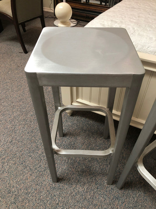 Silver Bar Stool by Emeco (6 available)