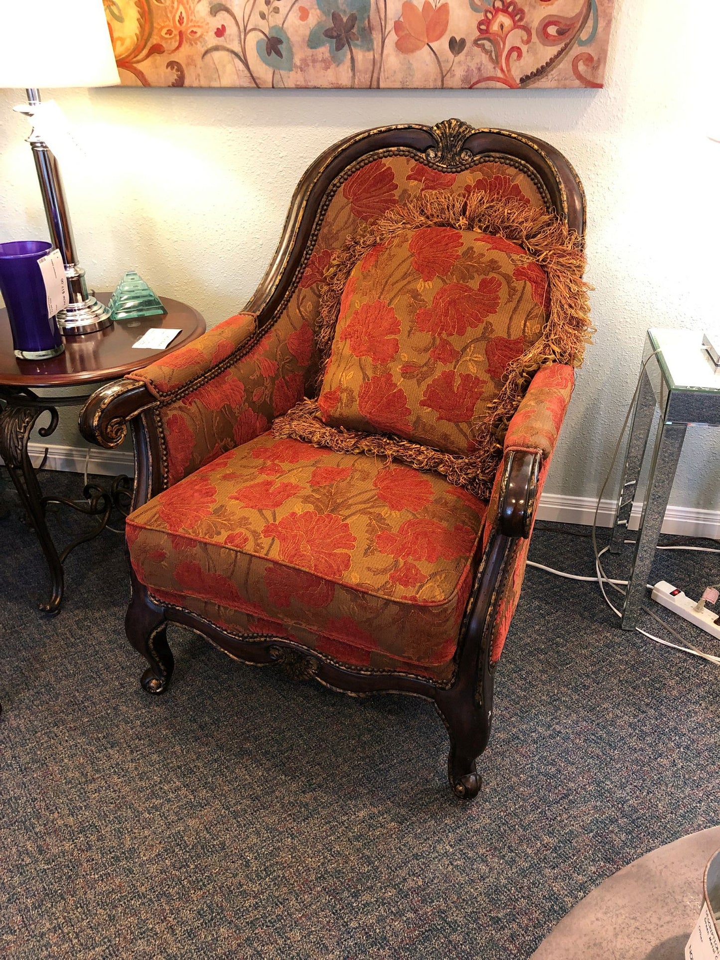 Wood & Fabric Chair from Haverty's (2 available)