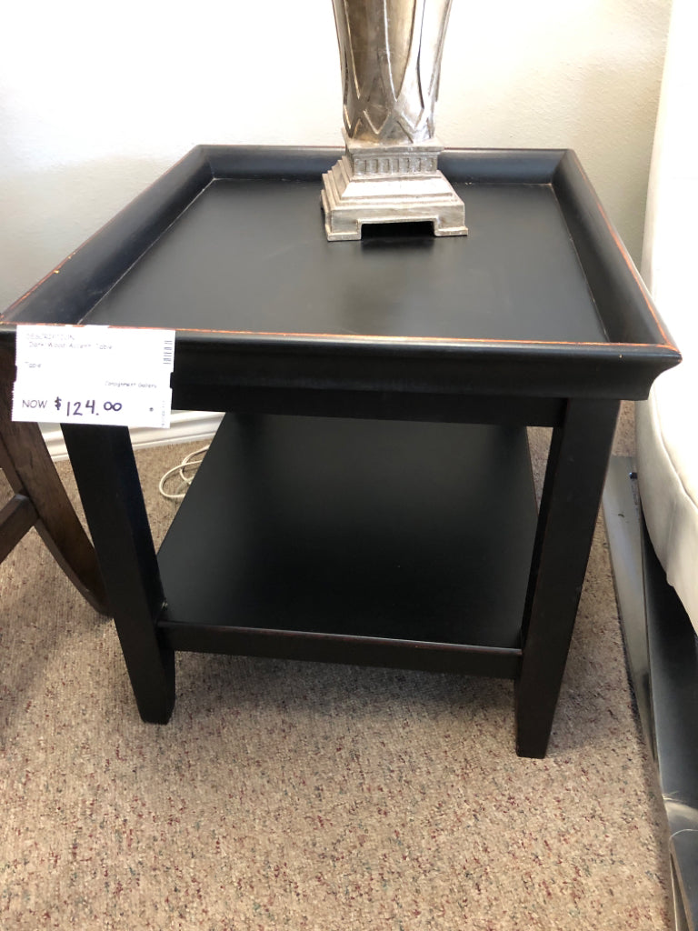 Dark Wood Accent Table