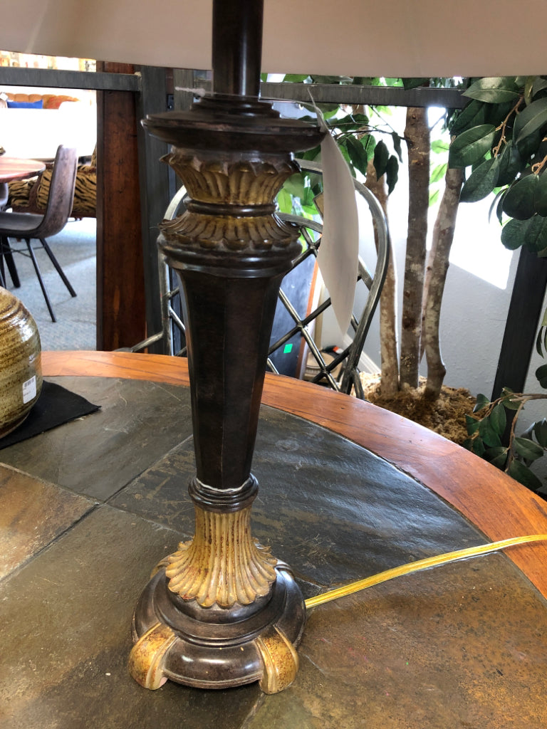 Table Lamp with Red Shade