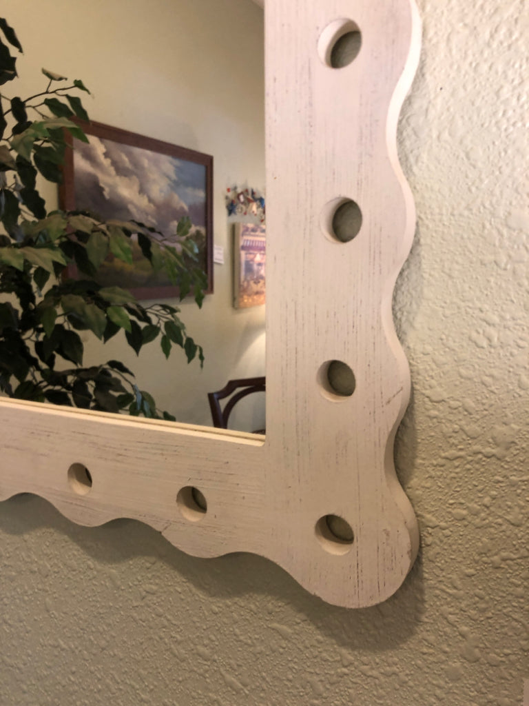 White Framed Mirror