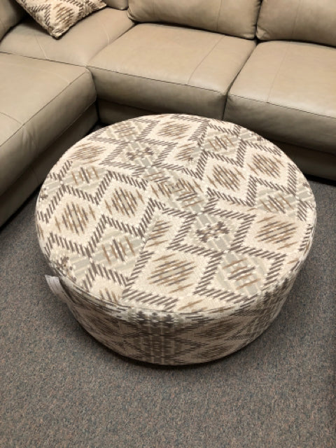 Large Ottoman from Miller & Waldrop 40" round