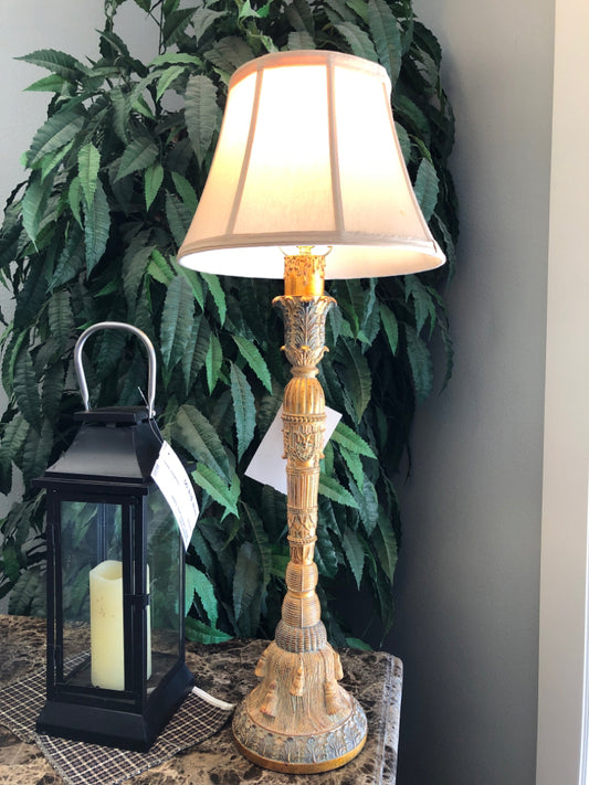 Large Gold Buffet Lamp