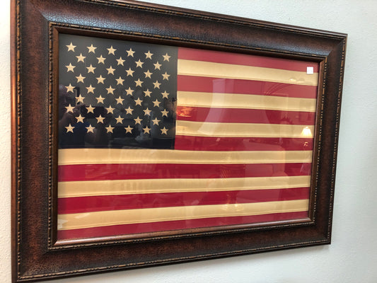 Framed USA Flag