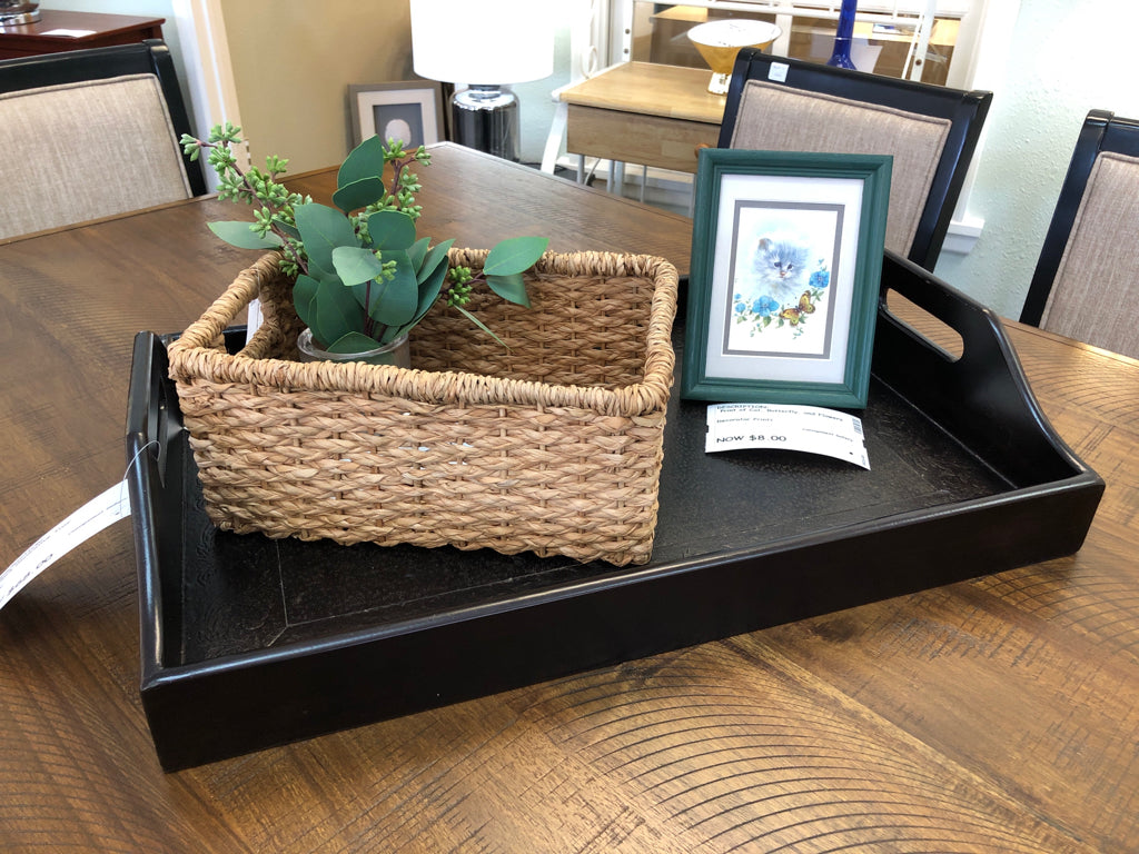 Black Decorative Tray
