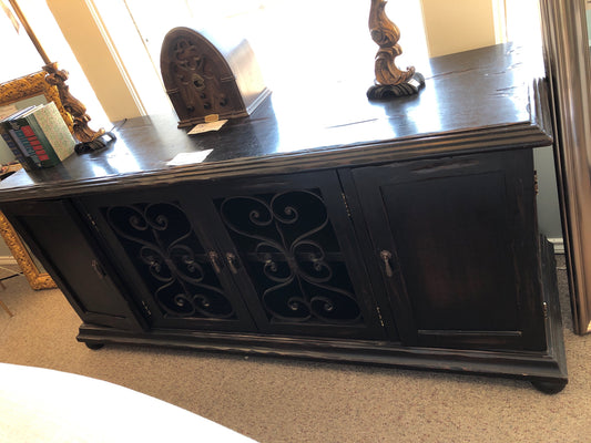 Dark Wood Media Console