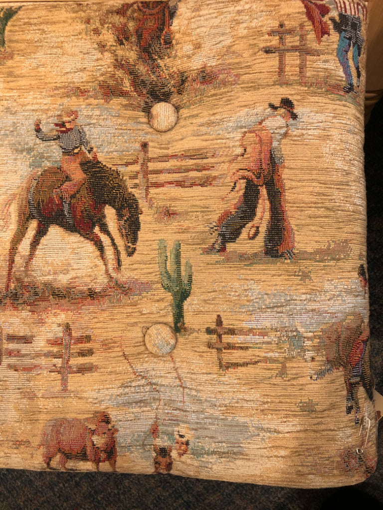 Western Cloth Bench w/ Pillow