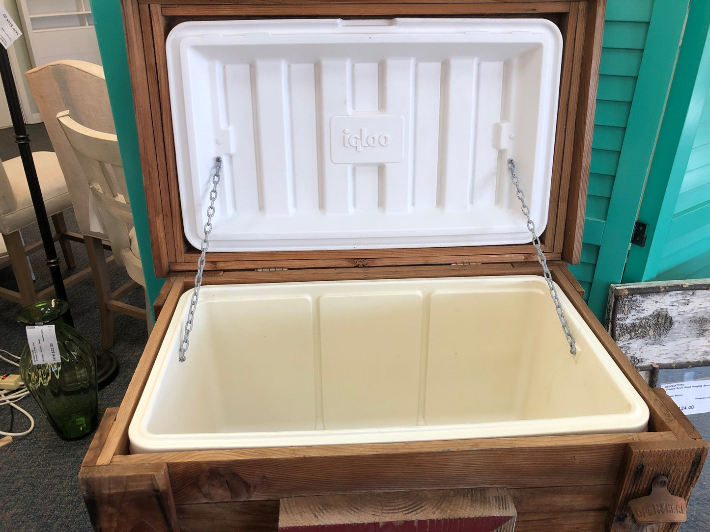 Rustic Drink Holder w/Texas Tech Logo