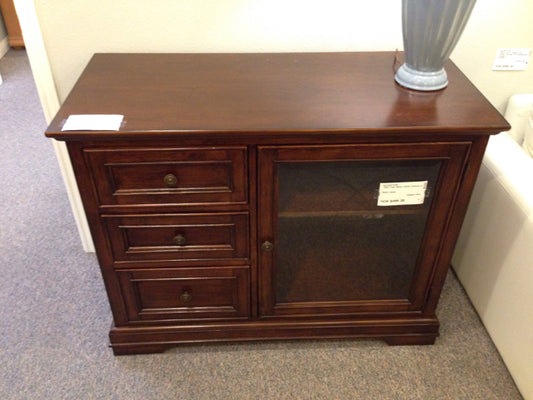 Glass Front Media Console (Haverty's)