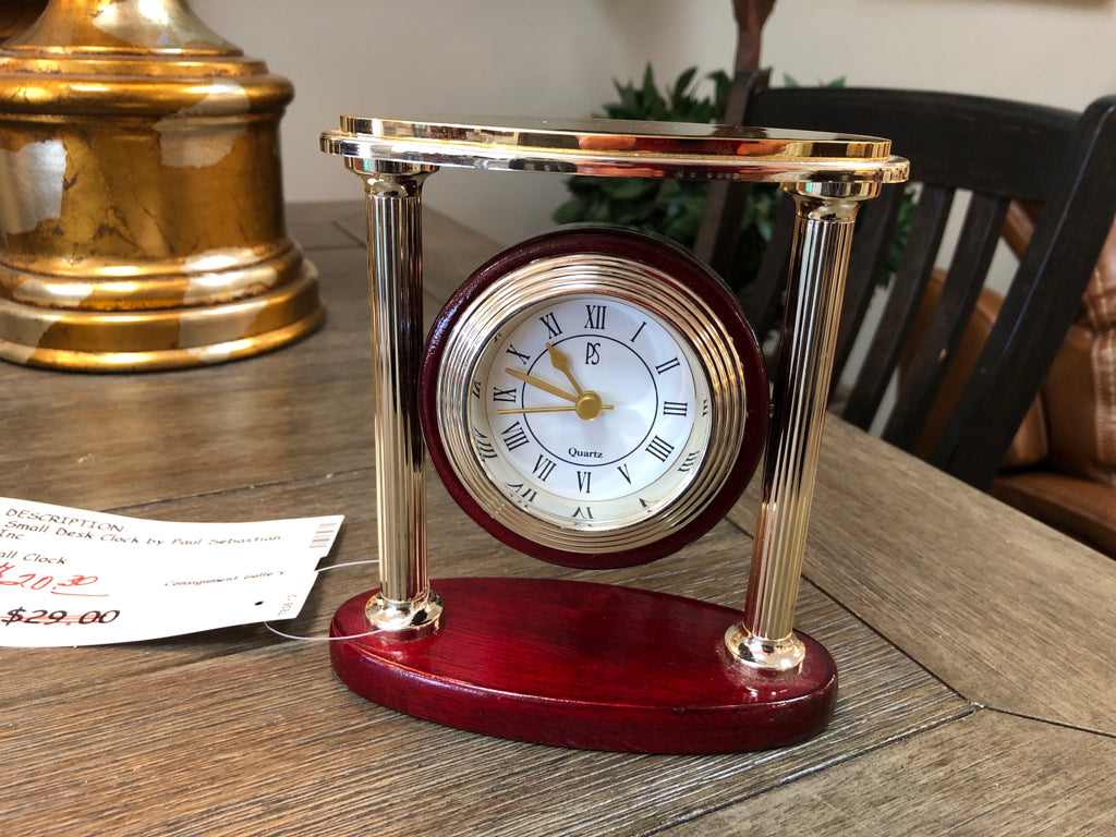 Small Desk Clock by Paul Sebastian Inc.