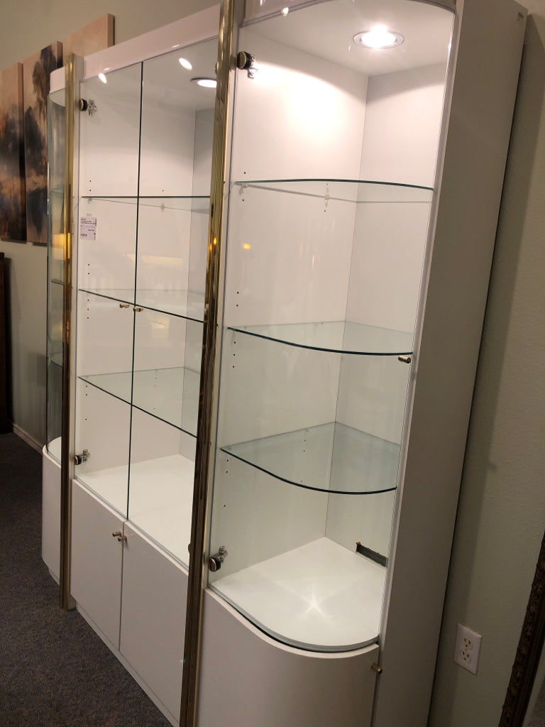 3 Piece Lighted Curio Cabinet