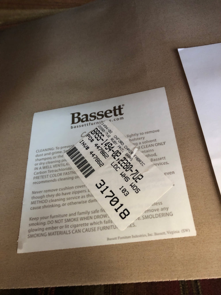 Striped Chair by Bassett Furniture