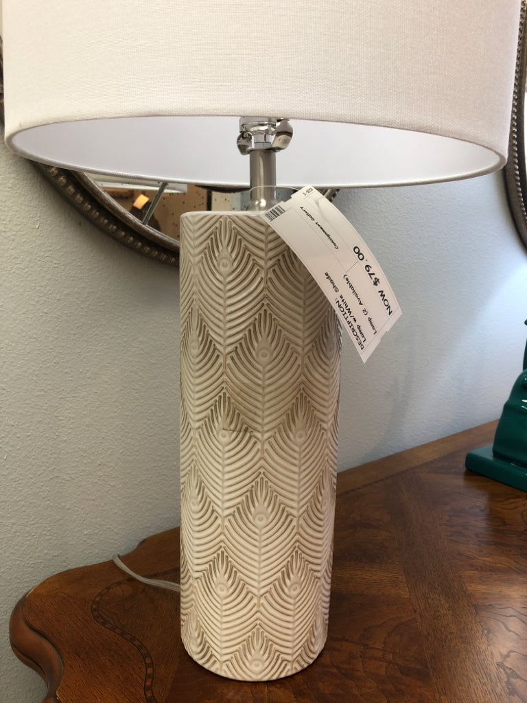 Lamp w/ White Shade (2 Available)