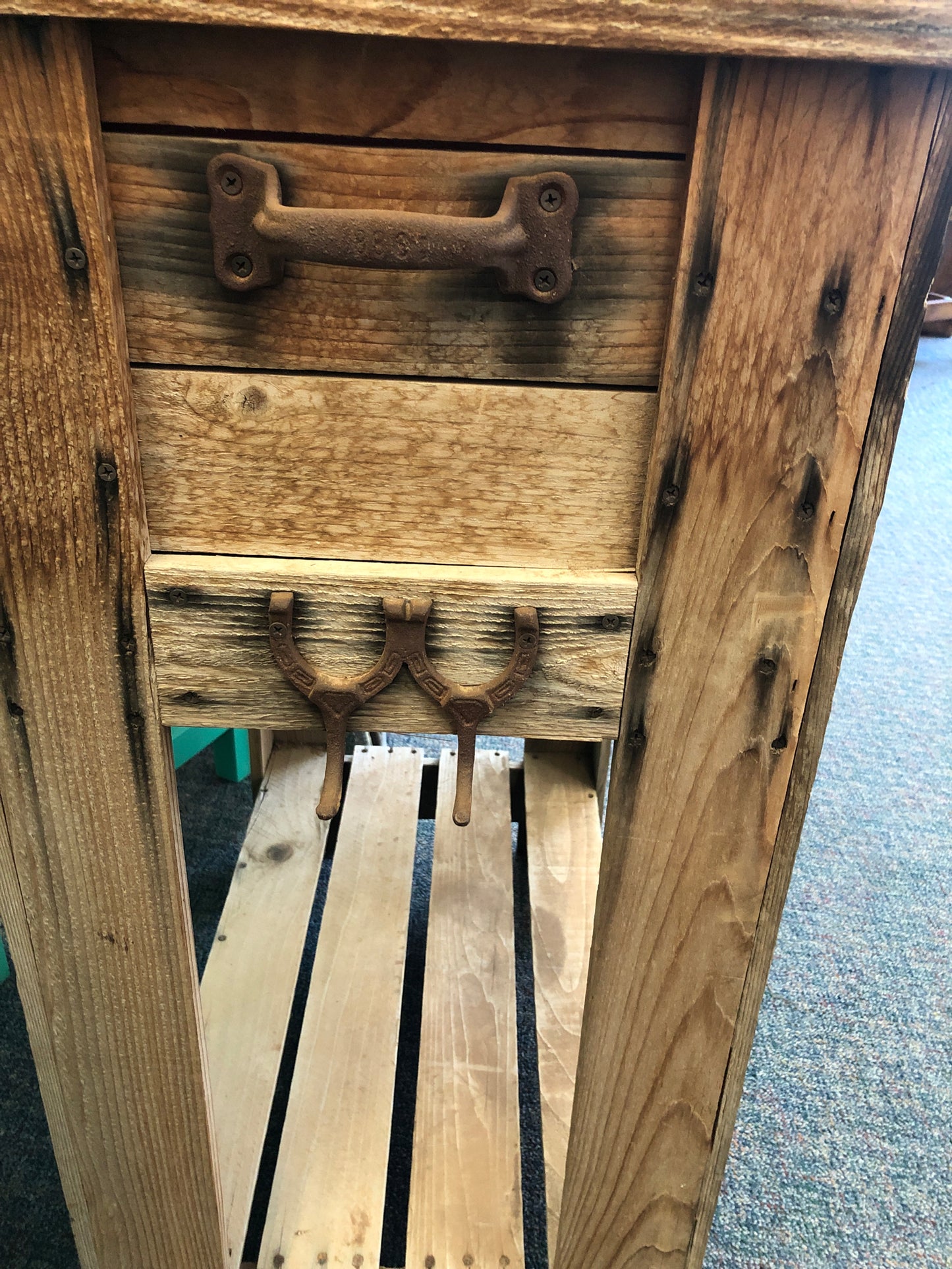 Rustic Drink Holder w/Texas Tech Logo