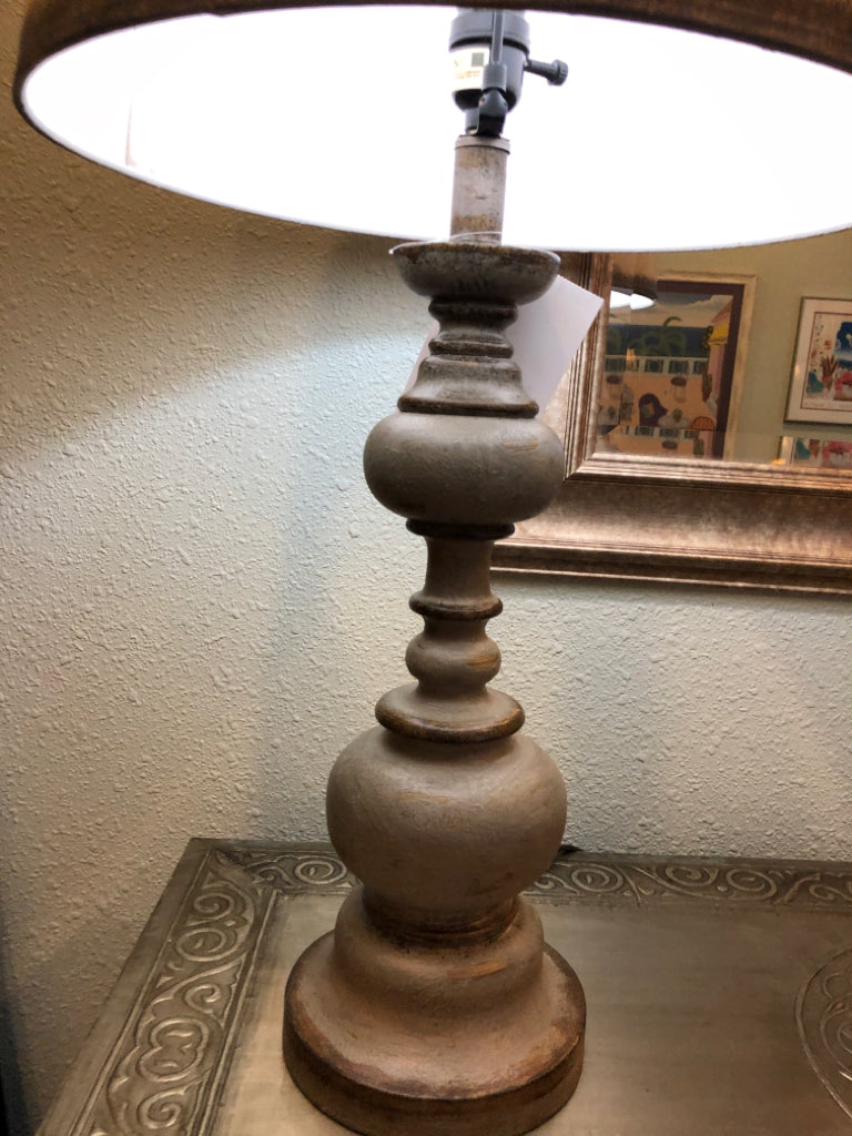 Gray Base Table Lamp