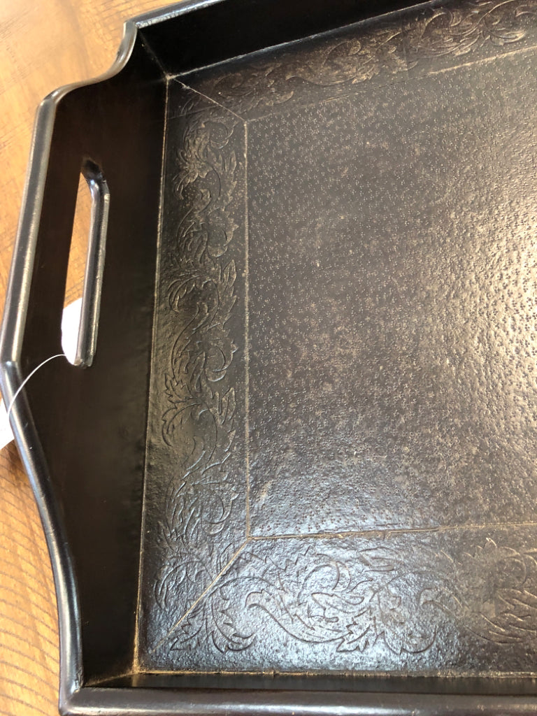 Black Decorative Tray
