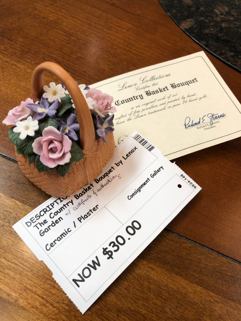 The Country Basket Bouquet by Lenox Garden