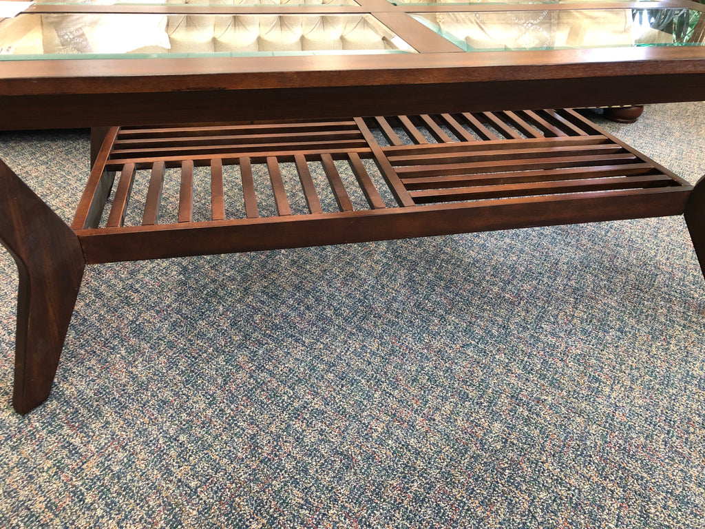 End Table w/Glass Inserts