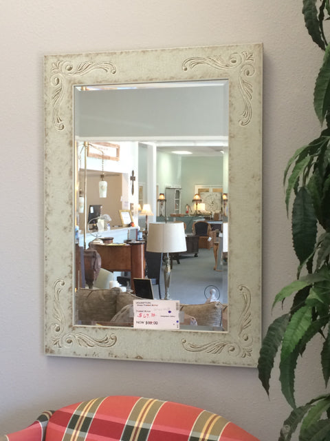 Green Framed Mirror