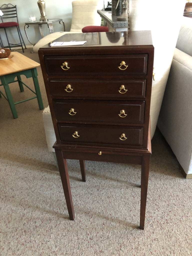 Cherry Color Chest for Silverware/Jewelry