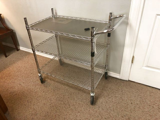 Silver Utility Cart