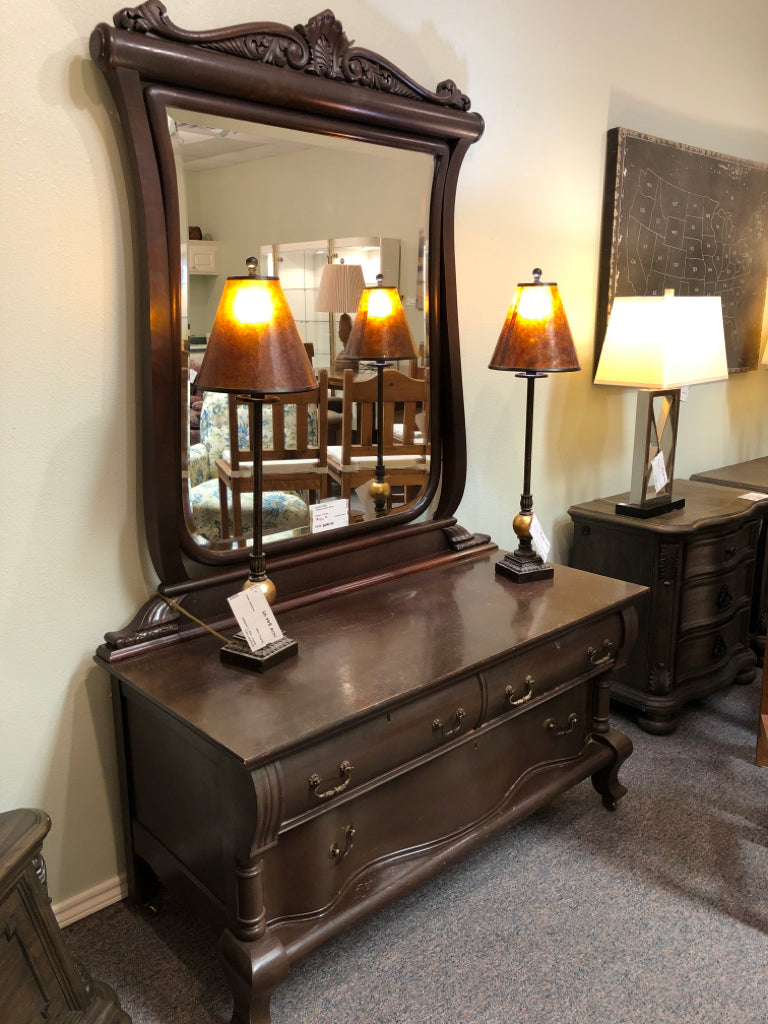 Antique Dresser & Mirror