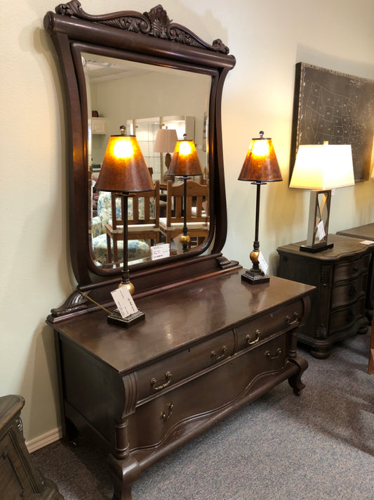 Antique Dresser & Mirror