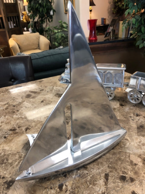 Silver Sailboat