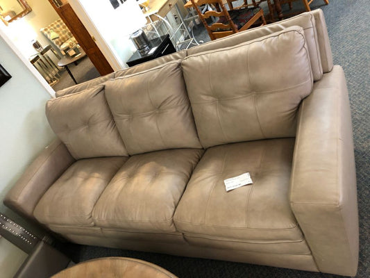 Light Gray Leather Sofa