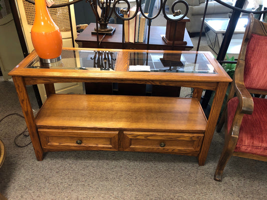 Sofa Table w/Glass Insert