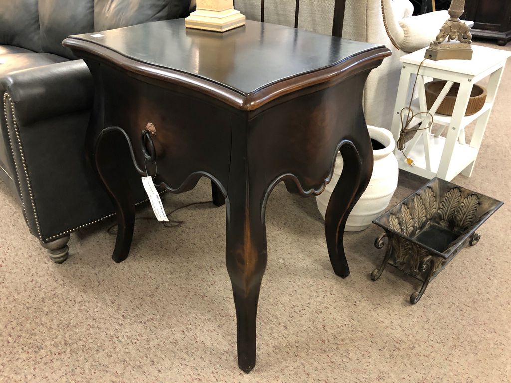 Dark Wooden End Table