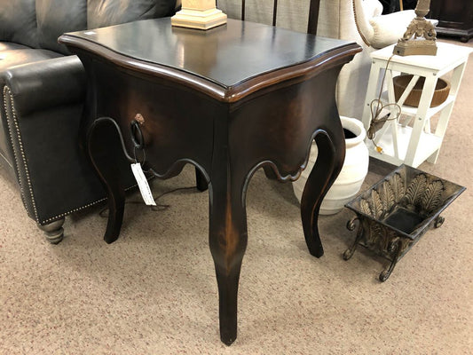 Dark Wooden End Table