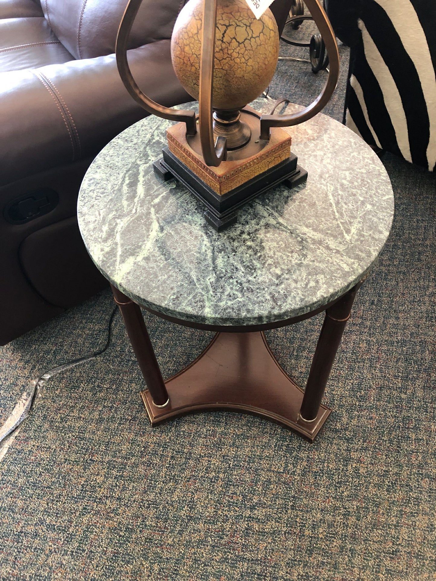 End Table w/Marble Top