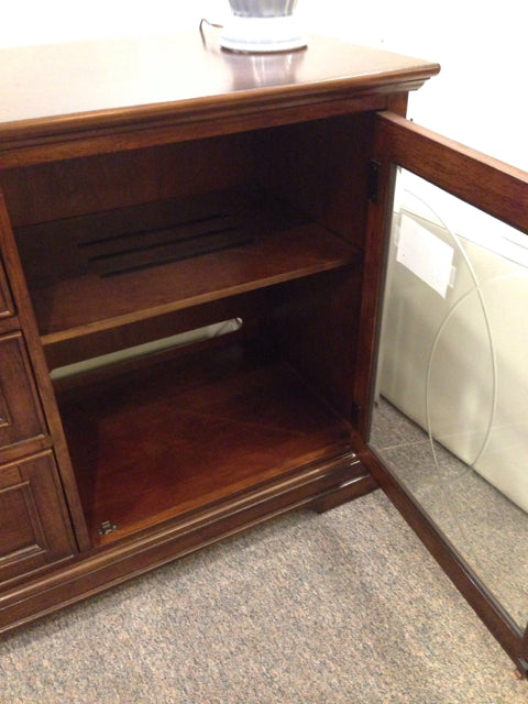 Glass Front Media Console (Haverty's)