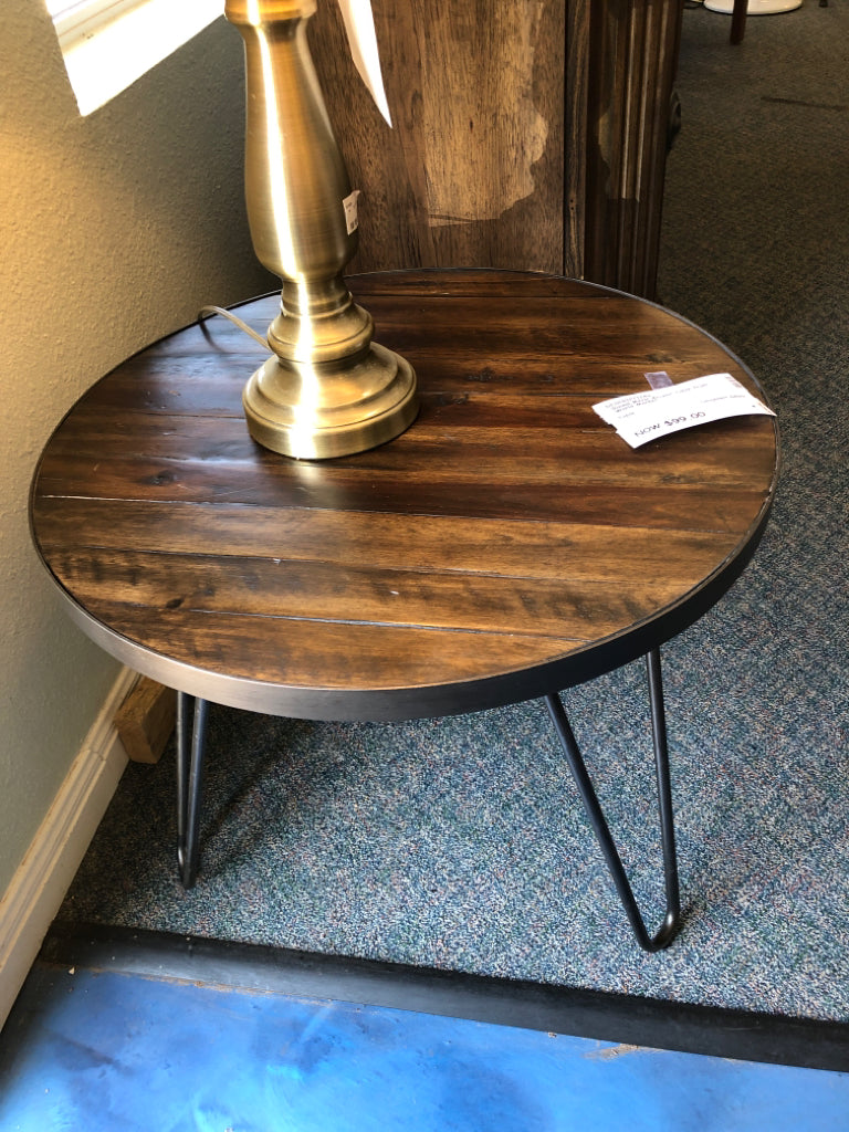 Round Metal Accent Table from World Market