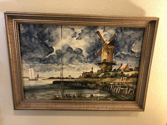 Framed Tile Picture of Holland