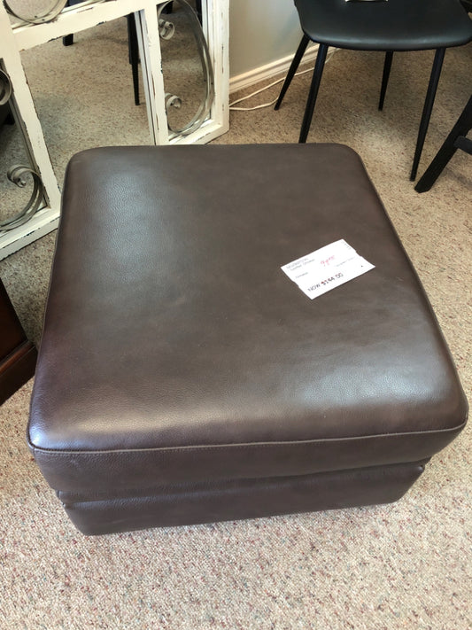 Leather Ottoman