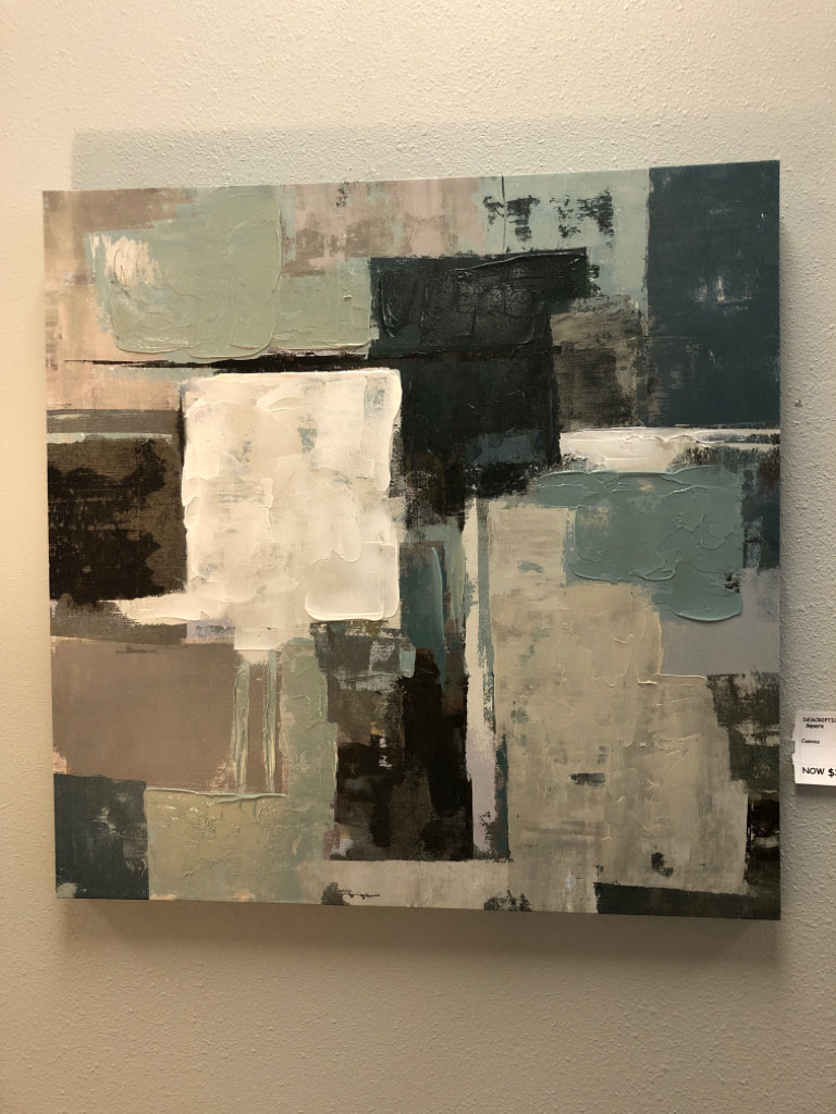Canvas of Blue Squares