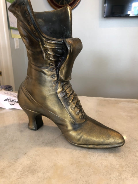 Gold Boot Vase