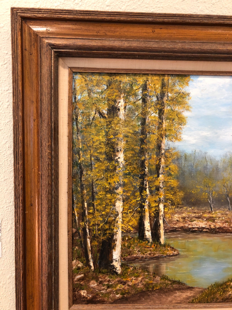 Forest Scene Oil Painting