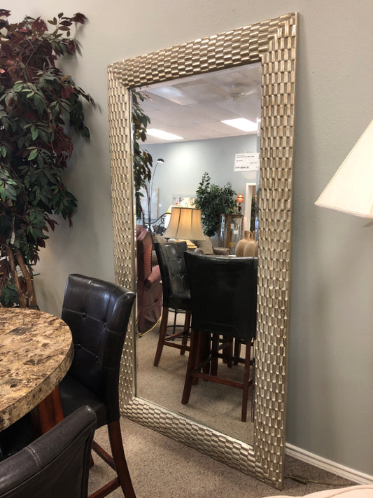 Large Mirror with Silver Frame