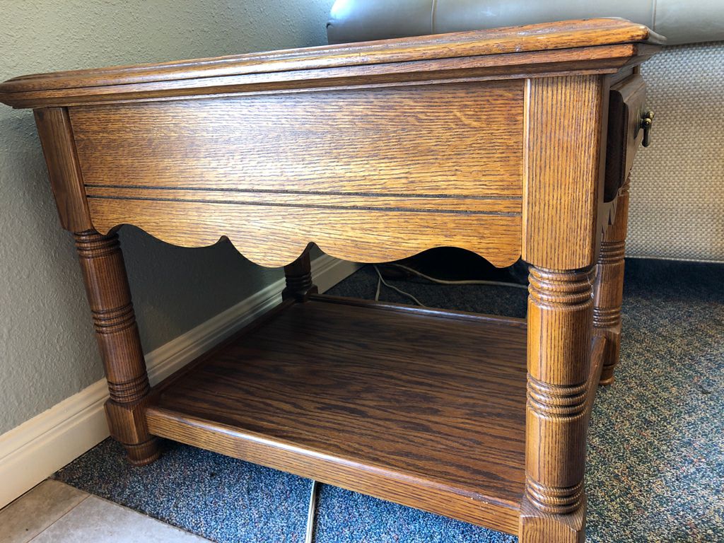 Oak End Table
