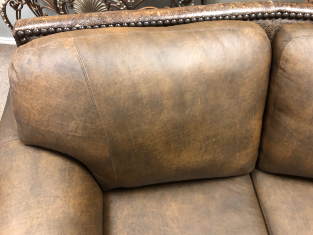 Brown Leather Sofa