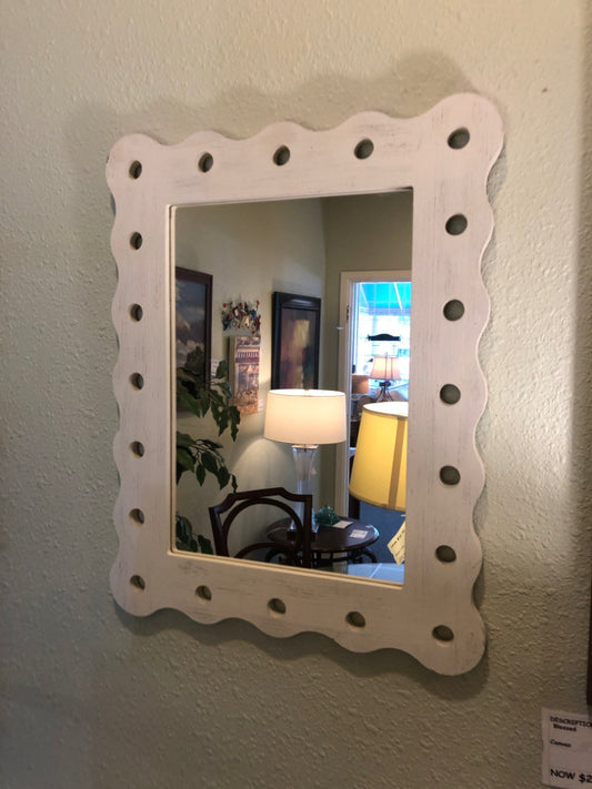 White Framed Mirror