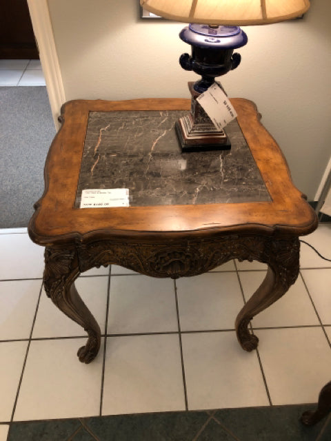 End Table w/Marble Top